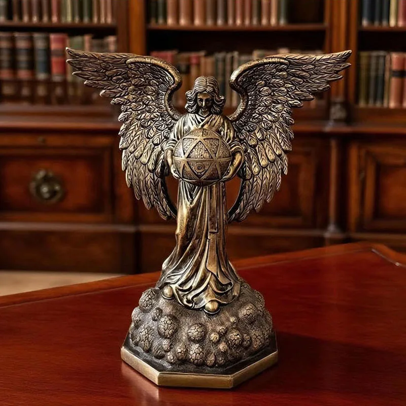 Angel Home Gift Desktop Decoration Resin Craft, European Retro Bronze-Style Ornament, Entryway Decor for Front Door
Angel Home Gift Desktop Decoration Resin Craft, European Retro Bronze-Style Ornament, Entryway Decor for Front Door