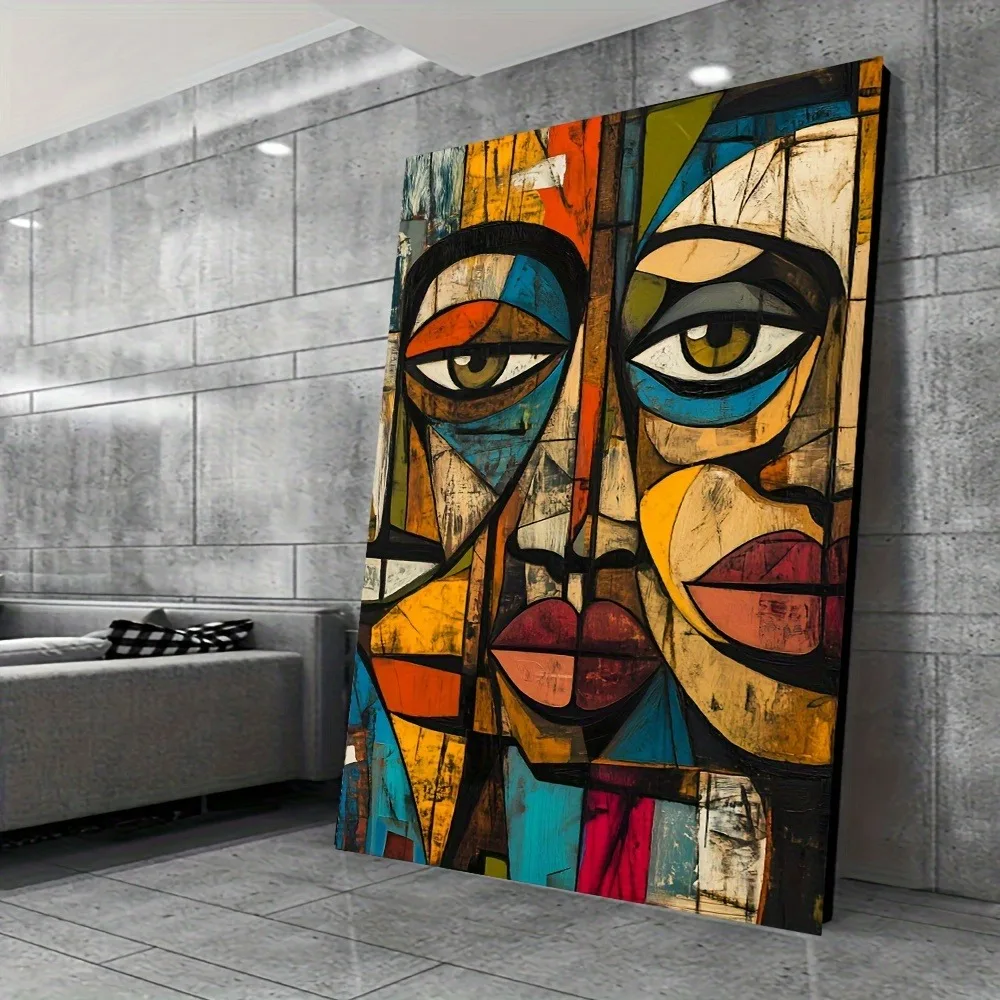 A frameless modern African abstract art canvas print, size, modern mural poster suitable for interior decoration, frameless
A frameless modern African abstract art canvas print, size, modern mural poster suitable for interior decoration, frameless