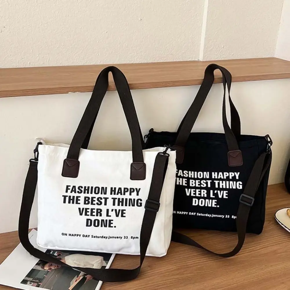 Japanese Style Letter Canvas Shoulder Bag Casual Large Capacity Women Tote Bag Soft Multi-Pocket Versatile Canvas Handbag School
Japanese Style Letter Canvas Shoulder Bag Casual Large Capacity Women Tote Bag Soft Multi-Pocket Versatile Canvas Handbag School