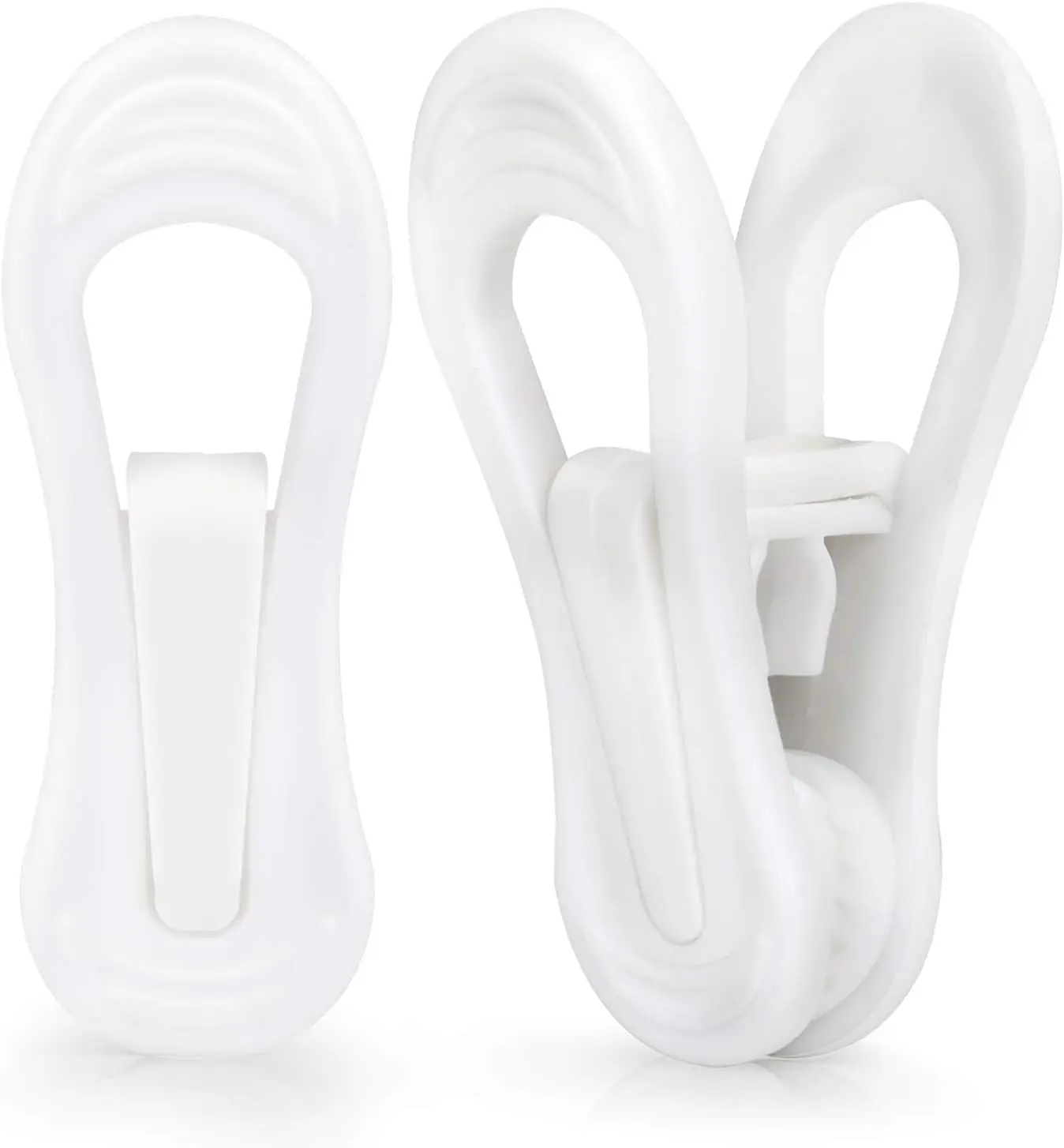 Plastic Hanger Clips 50 Pack, Strong Pinch Grip for Clothes Hangers, Multi-Purpose for Securing Garments and Resealing Bags
Plastic Hanger Clips 50 Pack, Strong Pinch Grip for Clothes Hangers, Multi-Purpose for Securing Garments and Resealing Bags