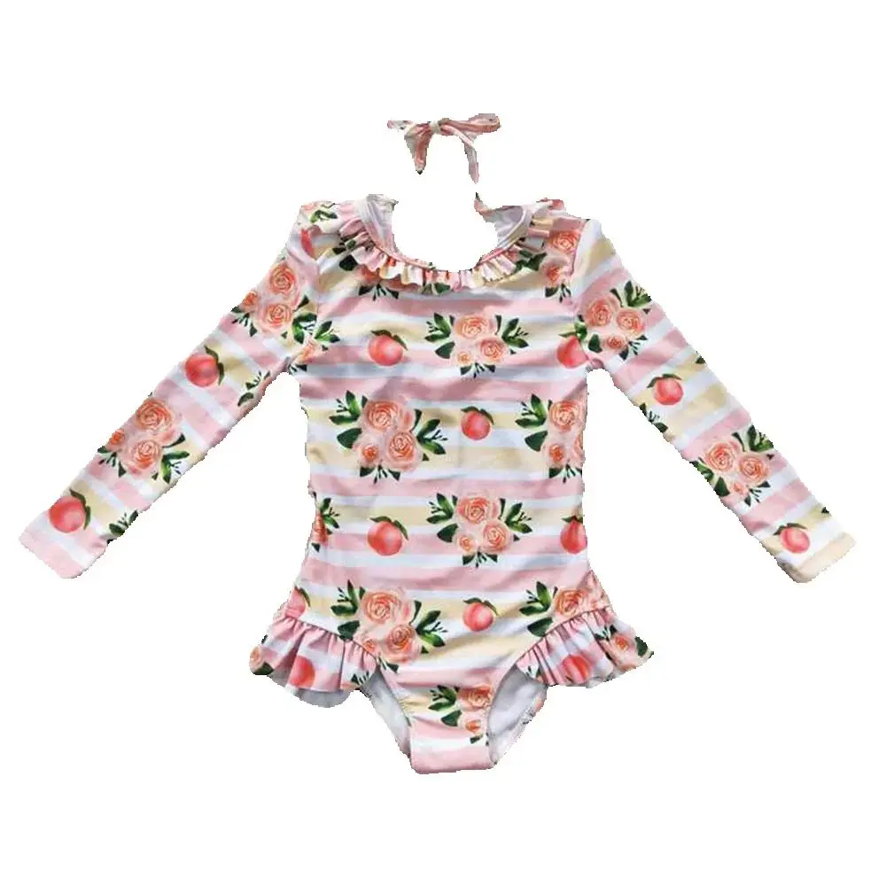 Baby Girls Summer swim Floral Stripe One Piece Swimsuit Infant Pool Swimwear Essential Comfortable Fit Baby Girl's Bathing Suit
Baby Girls Summer swim Floral Stripe One Piece Swimsuit Infant Pool Swimwear Essential Comfortable Fit Baby Girl's Bathing Suit