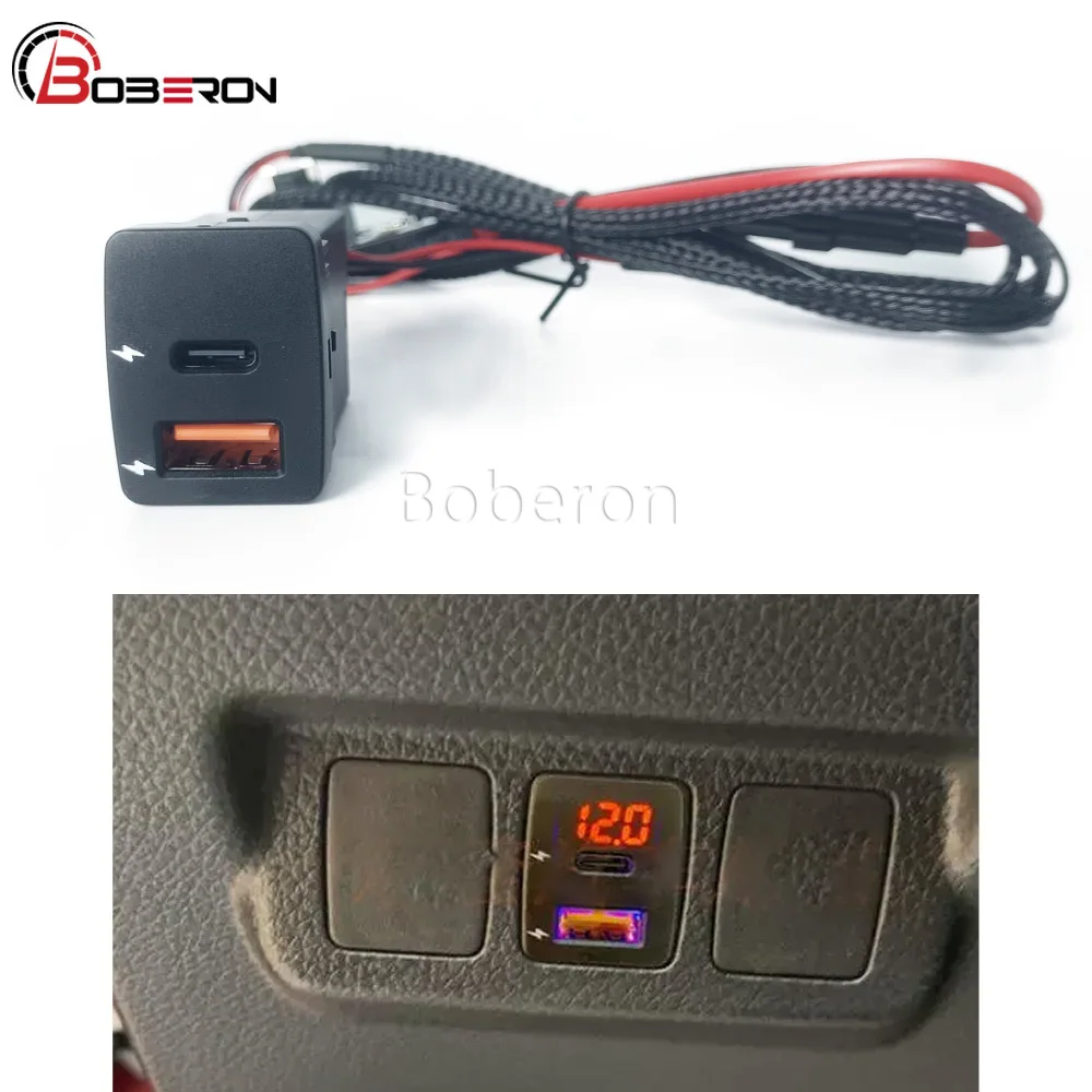 Fit for Nissan Sylphy X-Trail Teana 2013-2018 Car Charger Dual TYPE-C PD QC3.0 USB Port Mobile Phone Charger Adapter
Fit for Nissan Sylphy X-Trail Teana 2013-2018 Car Charger Dual TYPE-C PD QC3.0 USB Port Mobile Phone Charger Adapter