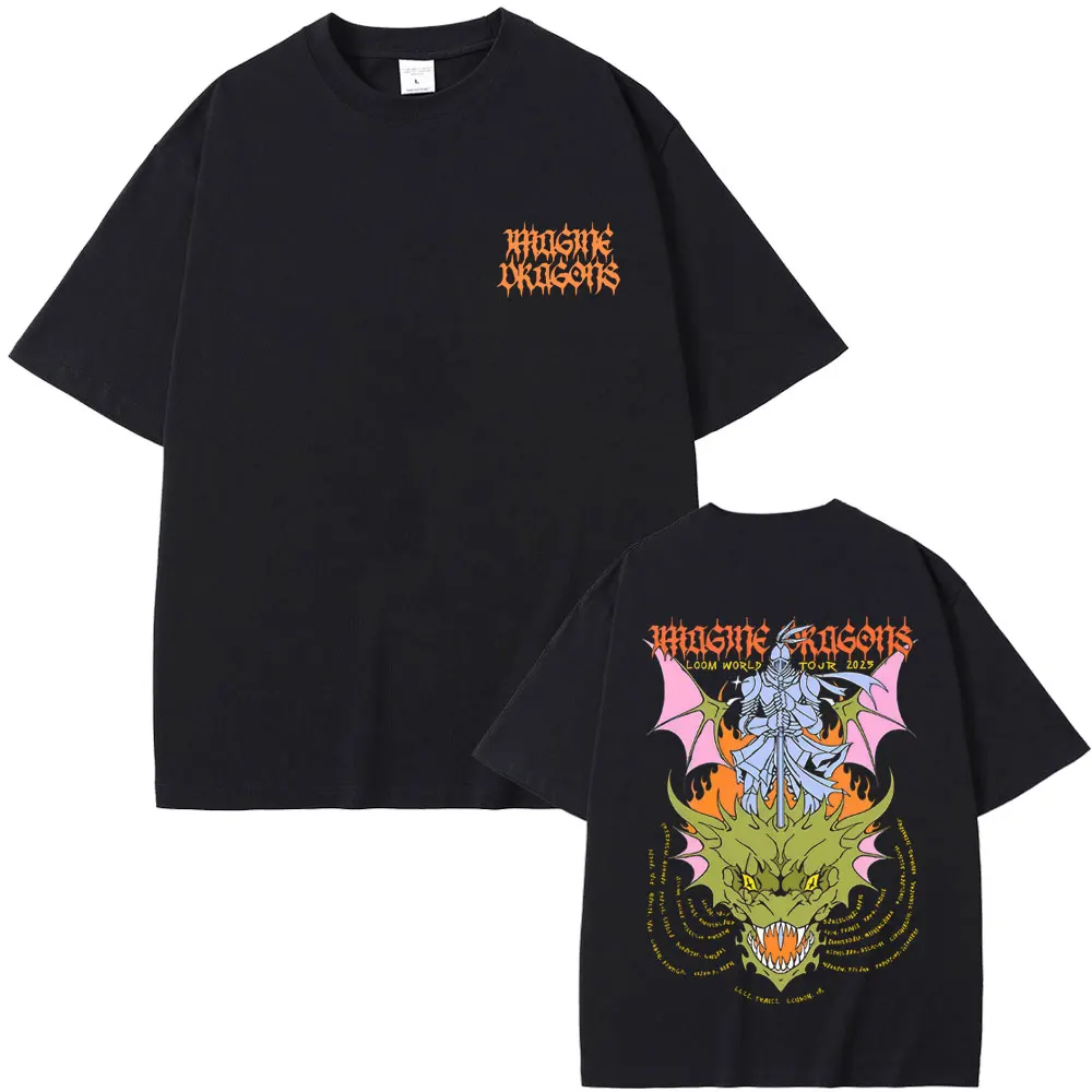Famous Rock Band Imagine Dragons Loom World Tour 2025 T-shirt Men Women Hip Hop Gothic Vintage T Shirt Casual Pure Cotton Tshirt
Famous Rock Band Imagine Dragons Loom World Tour 2025 T-shirt Men Women Hip Hop Gothic Vintage T Shirt Casual Pure Cotton Tshirt