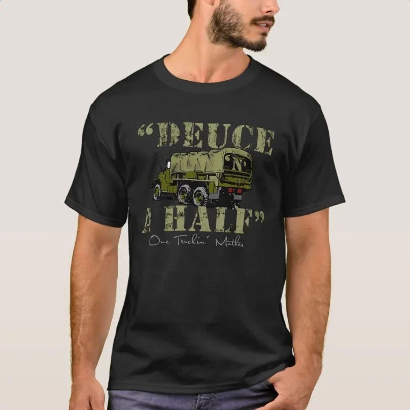 "Deuce 'n' A Half" Military Trucks T-Shirt 100% Cotton O-Neck Summer Short Sleeve Casual Mens T-shirt Size S-3XL
"Deuce 'n' A Half" Military Trucks T-Shirt 100% Cotton O-Neck Summer Short Sleeve Casual Mens T-shirt Size S-3XL