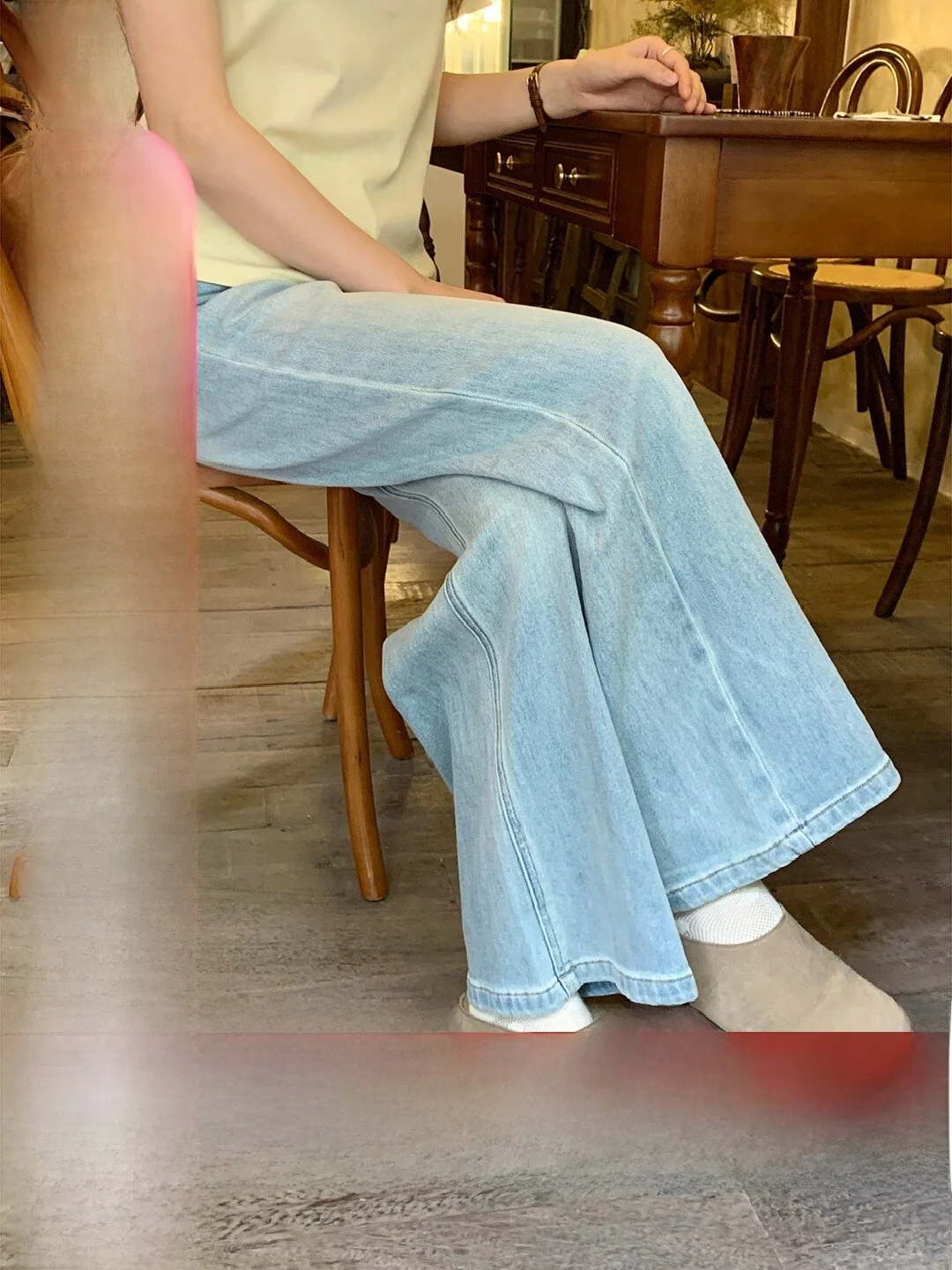 Loose Straight Leg Jeans Women's Korean Style Retro Wave Pattern Casual Slimming High Waist Zipper Fly Blue Denim Jeans
Loose Straight Leg Jeans Women's Korean Style Retro Wave Pattern Casual Slimming High Waist Zipper Fly Blue Denim Jeans