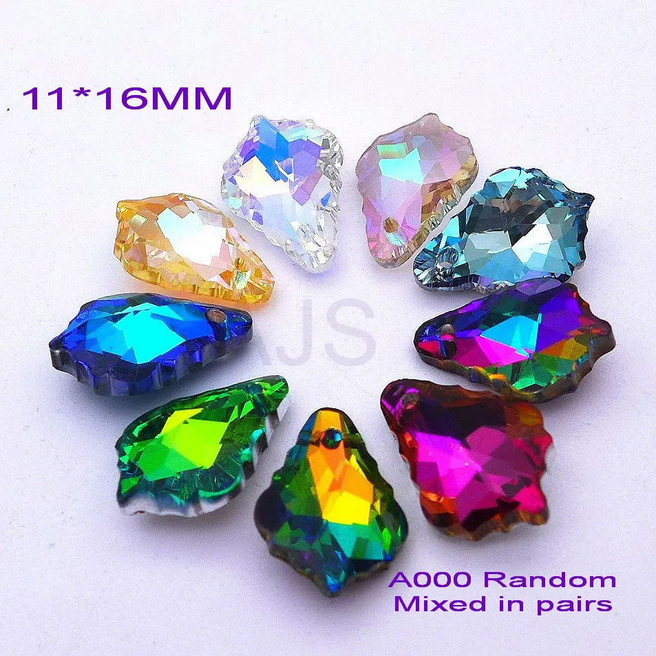 72pc 11*16MM 6090 Maple Baroque Crystal Pendants Beads Jewelry Hanging Necklace Makring Chimes Earrings Free Shipping AB Virtail
72pc 11*16MM 6090 Maple Baroque Crystal Pendants Beads Jewelry Hanging Necklace Makring Chimes Earrings Free Shipping AB Virtail