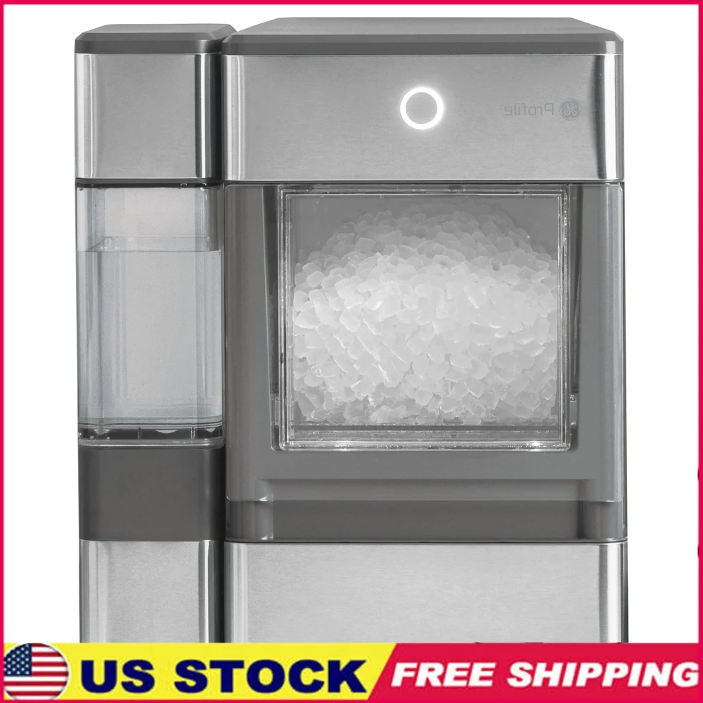 Nugget Ice Maker with Side Tank Countertop Stainless Steel 24lbs Daily Production Chewable Ice Fast Refreshing Beverage Maker
Nugget Ice Maker with Side Tank Countertop Stainless Steel 24lbs Daily Production Chewable Ice Fast Refreshing Beverage Maker
