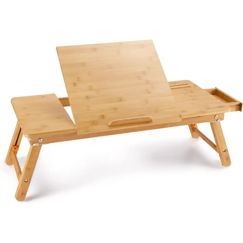 Adjustable Bamboo Laptop Desk with 7 Angles and Large Surface for Bed Use
Adjustable Bamboo Laptop Desk with 7 Angles and Large Surface for Bed Use