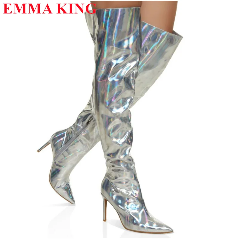 Fashion Patent Leather Over The Knee Boots Women High Heels Shoes Ladies Thigh High Boots 2023 Winter Long Boots Female Shoes
Fashion Patent Leather Over The Knee Boots Women High Heels Shoes Ladies Thigh High Boots 2023 Winter Long Boots Female Shoes