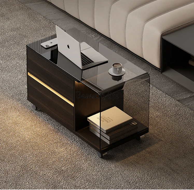 Removable Italian minimalist storage side cabinet light luxury high-end home living room small coffee table
Removable Italian minimalist storage side cabinet light luxury high-end home living room small coffee table