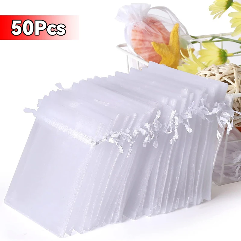 50PCS Organza Bags Random Mesh Organza Jewelry Bags Drawstring, Small Drawstring Favor Pouches Christmas Candy Wedding Birthday
50PCS Organza Bags Random Mesh Organza Jewelry Bags Drawstring, Small Drawstring Favor Pouches Christmas Candy Wedding Birthday