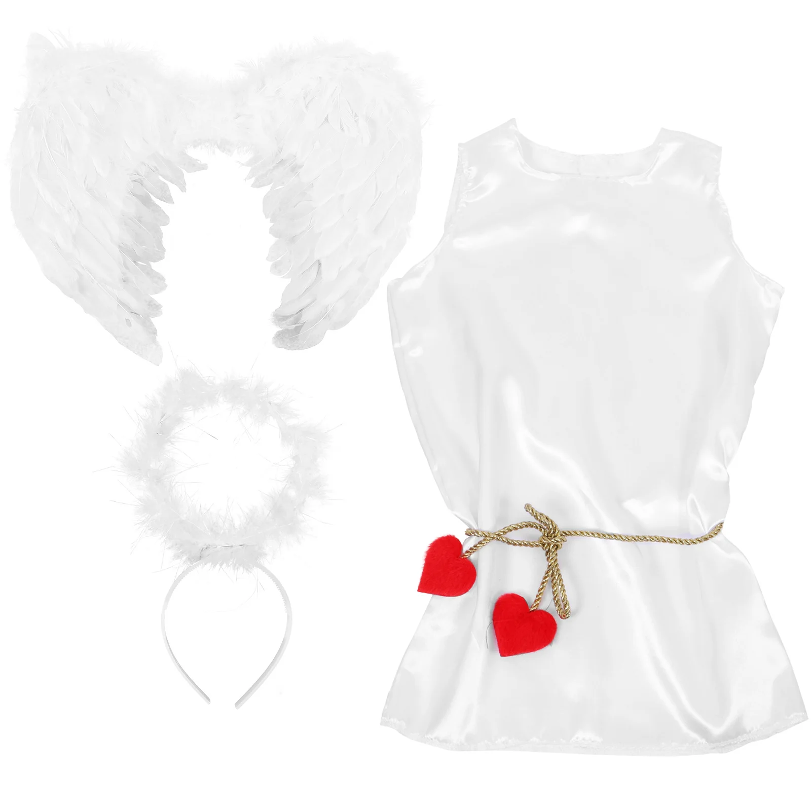 1 set 1 Set Children Valentine'S Day Cupid Costume Kids Cosplay Outfit With Wings Headband Party Dress For Toddler Cosplay Set
1 set 1 Set Children Valentine'S Day Cupid Costume Kids Cosplay Outfit With Wings Headband Party Dress For Toddler Cosplay Set