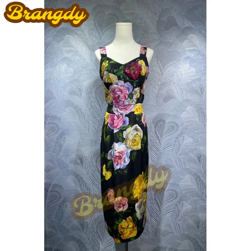 Brangdy Luxury 2025 Spring New Suspenders Cotton Printed Short Top with Silk Mid-Length Dress Set
Brangdy Luxury 2025 Spring New Suspenders Cotton Printed Short Top with Silk Mid-Length Dress Set
