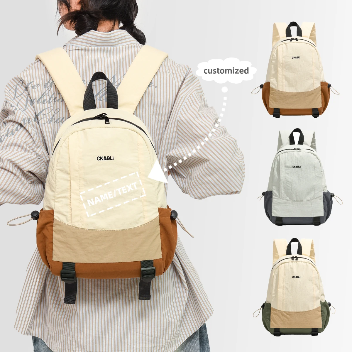 High-end custom logo Korean backpack Western style boys and girls outdoor lightweight travel backpack personalized diy
High-end custom logo Korean backpack Western style boys and girls outdoor lightweight travel backpack personalized diy