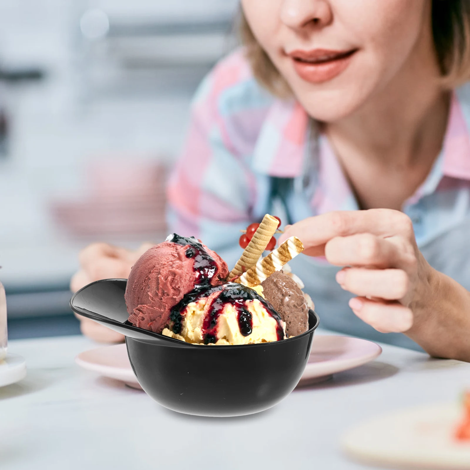 4pcs Ice Cream Bowls Baseball Hat Shape Reusable Plastic Dessert Creative Food Storage Kids Tableware Lightweight Durable
4pcs Ice Cream Bowls Baseball Hat Shape Reusable Plastic Dessert Creative Food Storage Kids Tableware Lightweight Durable