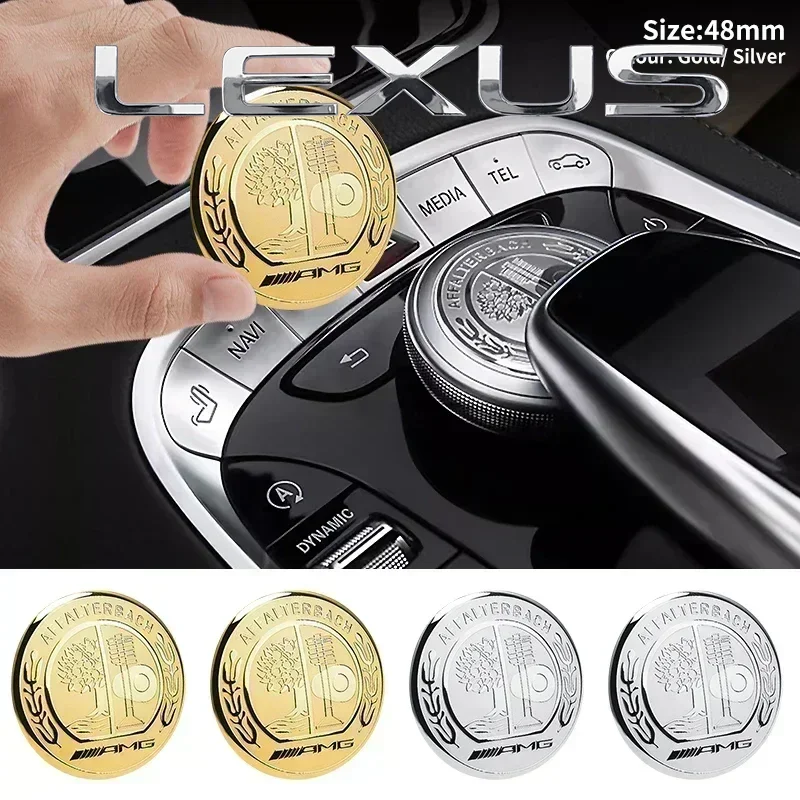 1pcs 48mm Car Central Control Multimedia Button Cover Sticker For Mercedes Benz AMG class W205 W203 GLC GLK W206 W220 A180 W211
1pcs 48mm Car Central Control Multimedia Button Cover Sticker For Mercedes Benz AMG class W205 W203 GLC GLK W206 W220 A180 W211