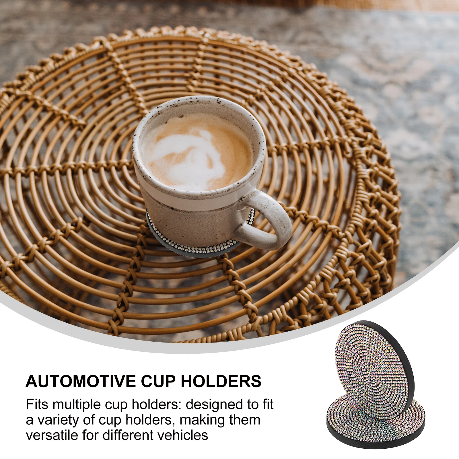 2Pcs Rhinestone Coasters Car Colored Diamond Cup Holders AntiSlip Mat Women Men Multiple Vehicles Longlasting Material Car
2Pcs Rhinestone Coasters Car Colored Diamond Cup Holders AntiSlip Mat Women Men Multiple Vehicles Longlasting Material Car