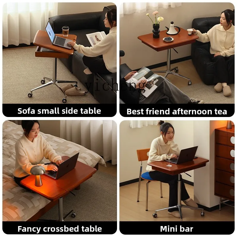 QZT1 Solid Wood Height Adjustable Desk Small Apartment Movable Office Computer Desk Bedside Table
QZT1 Solid Wood Height Adjustable Desk Small Apartment Movable Office Computer Desk Bedside Table