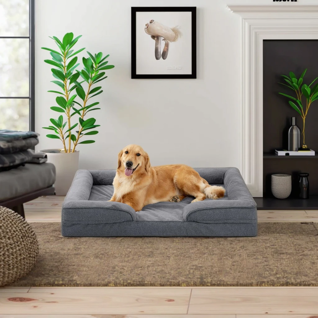 Extra Large Dog Bed Eco-Friendly Washable Waterproof Pet Couch Egg-Crate Foam Fashionable Travel-Friendly Sofa
Extra Large Dog Bed Eco-Friendly Washable Waterproof Pet Couch Egg-Crate Foam Fashionable Travel-Friendly Sofa