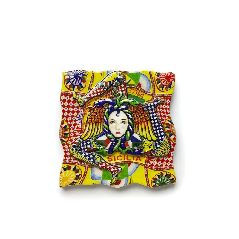 Sicily Home Decorations Three-Dimensional Painted Hot-Selling Flower Tiles Three-Curved Legs Refrigerator Magnets World Travel S
Sicily Home Decorations Three-Dimensional Painted Hot-Selling Flower Tiles Three-Curved Legs Refrigerator Magnets World Travel S