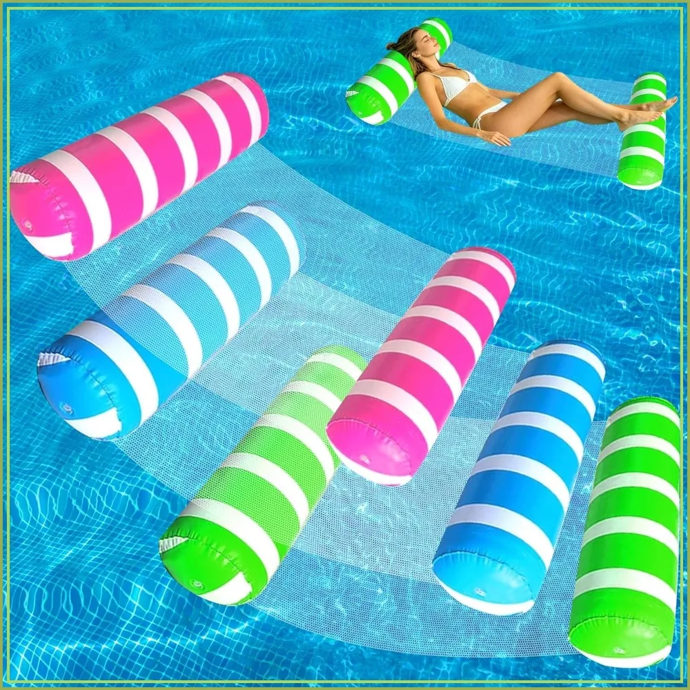 3 Pack Inflatable Pool Floats Hammock 4-in-1 Multi-Purpose for Adults Swimming Beach Water Lounge Chair Drifter Vacation Relax
3 Pack Inflatable Pool Floats Hammock 4-in-1 Multi-Purpose for Adults Swimming Beach Water Lounge Chair Drifter Vacation Relax