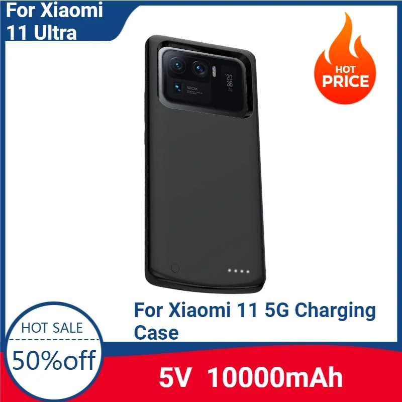 Powerbank For Xiaomi Mi 11 Ultra 11 Pro Battery Cases 10000mAh Portable Charger Power Bank Cover For Xiaomi 11 5G Charging Case
Powerbank For Xiaomi Mi 11 Ultra 11 Pro Battery Cases 10000mAh Portable Charger Power Bank Cover For Xiaomi 11 5G Charging Case