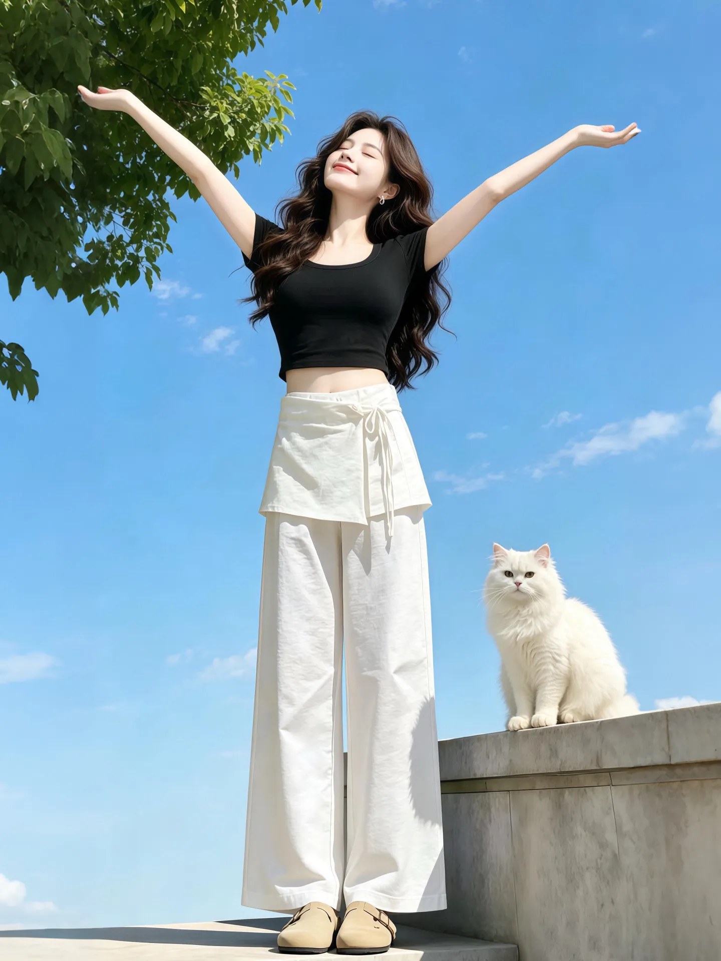 High Waist Slimming Casual Pants Women's Spring Thin Fashionable Wide Leg Pants Commute Style Korean Version Straight Tube
High Waist Slimming Casual Pants Women's Spring Thin Fashionable Wide Leg Pants Commute Style Korean Version Straight Tube
