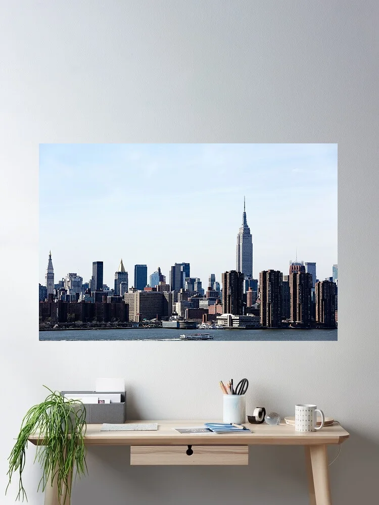 New York City Skyline Photo, Art Print Canvas Poster, Living Room Decor, Home Wall Picture
New York City Skyline Photo, Art Print Canvas Poster, Living Room Decor, Home Wall Picture