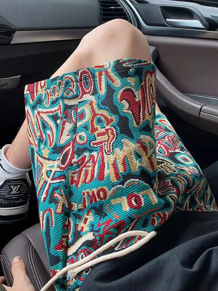 Summer Thin Knitted Floral orts Men's Beachwear Five-Part Pants Casual Straight Leg Pants Antibacterial Lightweight Breathable
Summer Thin Knitted Floral orts Men's Beachwear Five-Part Pants Casual Straight Leg Pants Antibacterial Lightweight Breathable