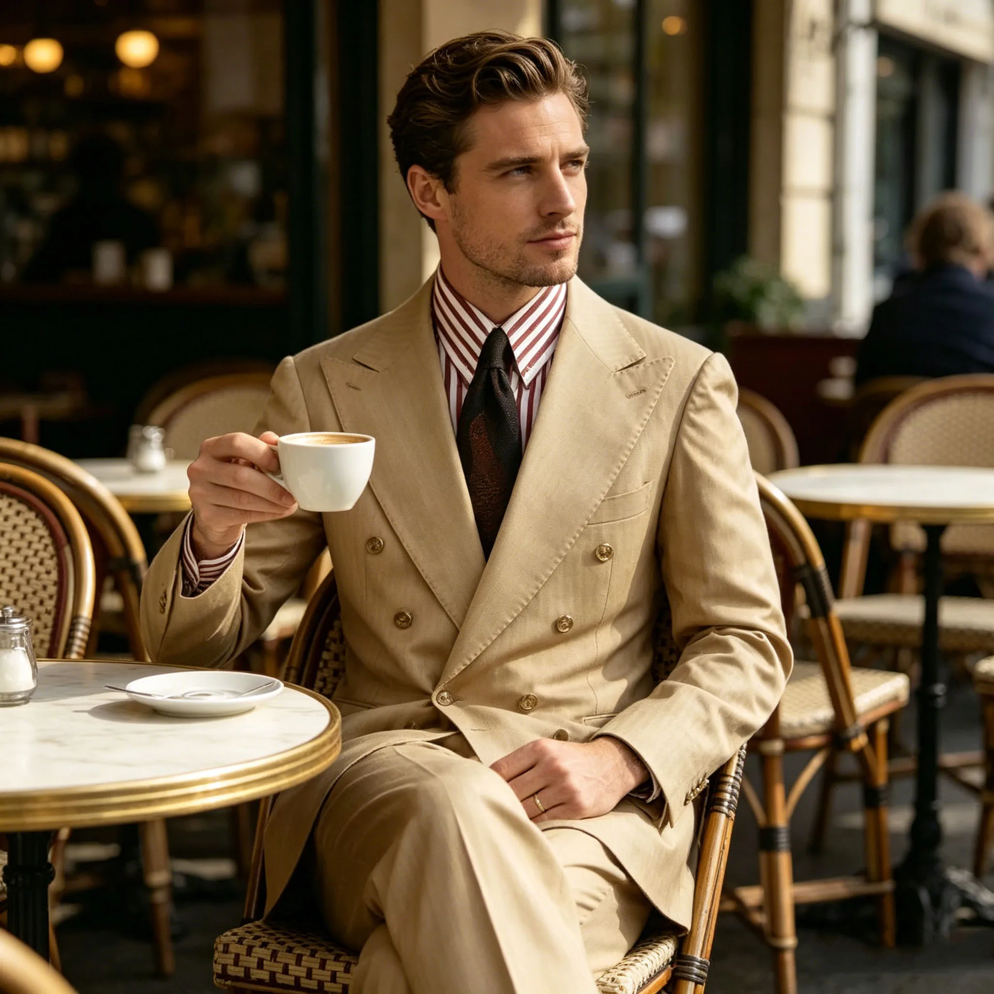 Men's Khaki Suit 2 Piece Set Double Breasted Peak Lapel Blazer Straight Leg Pants Fashion Formal Outfit Business Casual Wedding
Men's Khaki Suit 2 Piece Set Double Breasted Peak Lapel Blazer Straight Leg Pants Fashion Formal Outfit Business Casual Wedding