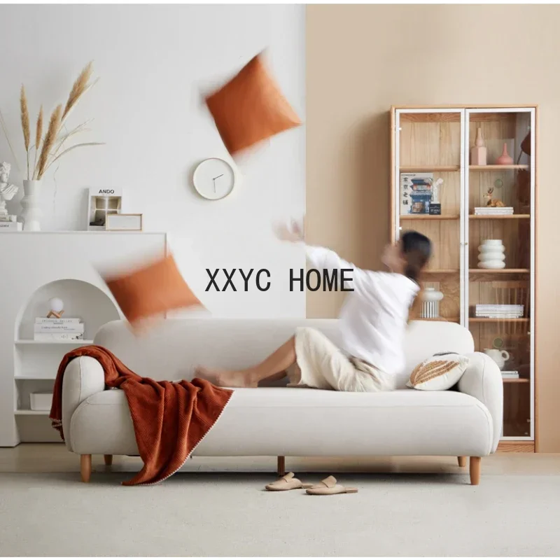 Fabric Sofa Small Apartment Living Room Disposable Faux Leather Three-Seat Sofa
Fabric Sofa Small Apartment Living Room Disposable Faux Leather Three-Seat Sofa