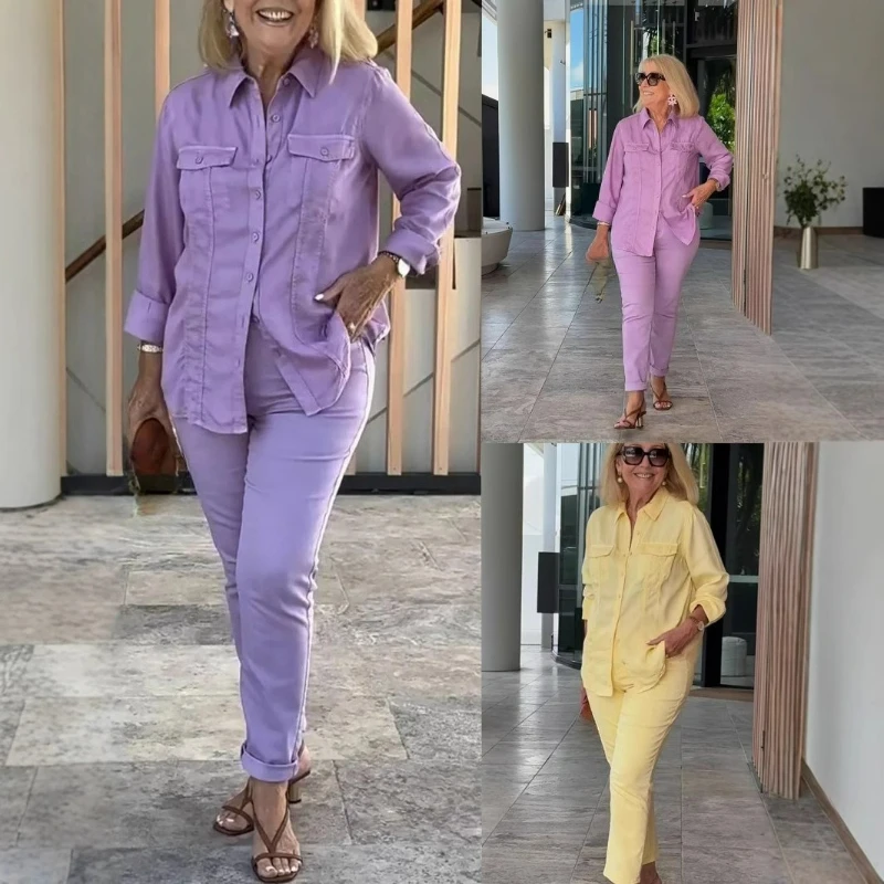 European American New Amazon Independent Station Loose Casual Solid Color Round Neck Casual Shirt Trousers Set Niche Comfortable
European American New Amazon Independent Station Loose Casual Solid Color Round Neck Casual Shirt Trousers Set Niche Comfortable
