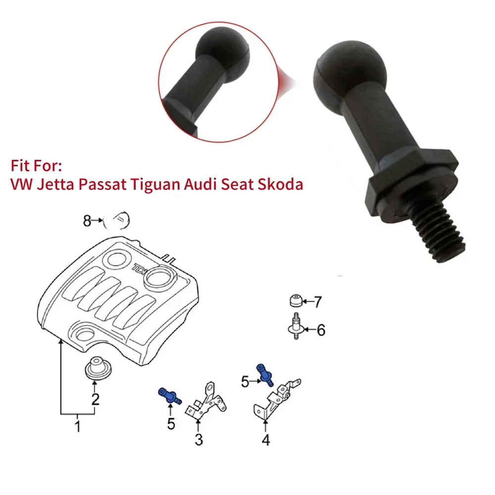 1Pc Car Front Engine Cover Ball Mounting Bolt Pins Auto Engine Accessories for VW Jetta Passat Tiguan Audi Seat Skoda 03L103164
1Pc Car Front Engine Cover Ball Mounting Bolt Pins Auto Engine Accessories for VW Jetta Passat Tiguan Audi Seat Skoda 03L103164