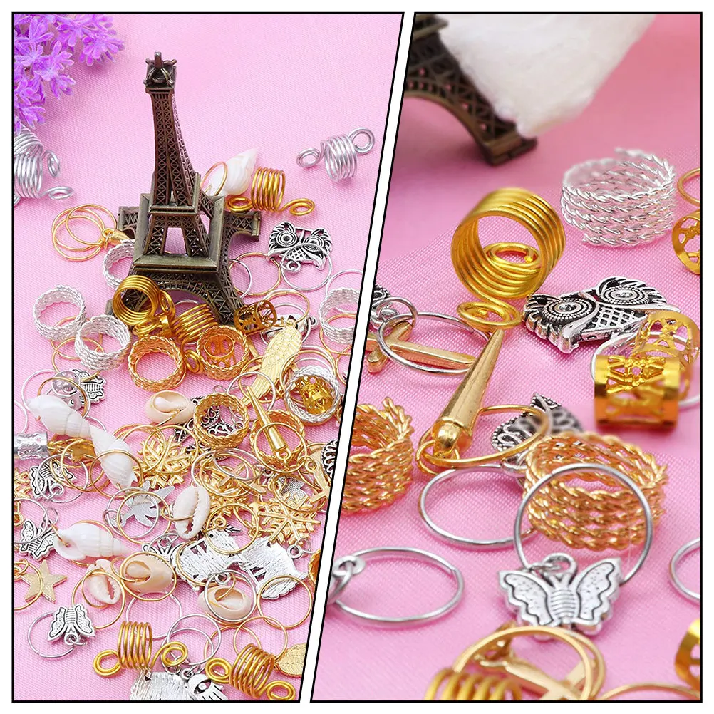 280Pcs Dreadlocks Ring Set Professional Hair Accessory Kit for Braiding Dreadlocks Ponytail Beard Mats Festival Party Hair Decor
280Pcs Dreadlocks Ring Set Professional Hair Accessory Kit for Braiding Dreadlocks Ponytail Beard Mats Festival Party Hair Decor
