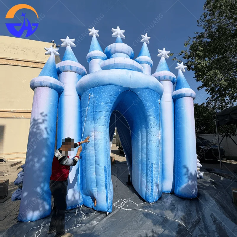 Frozen Themed Inflatable Castle Arch for Kids Party,Large Winter Wonderland Inflatable Entrance Tunnel
Frozen Themed Inflatable Castle Arch for Kids Party,Large Winter Wonderland Inflatable Entrance Tunnel