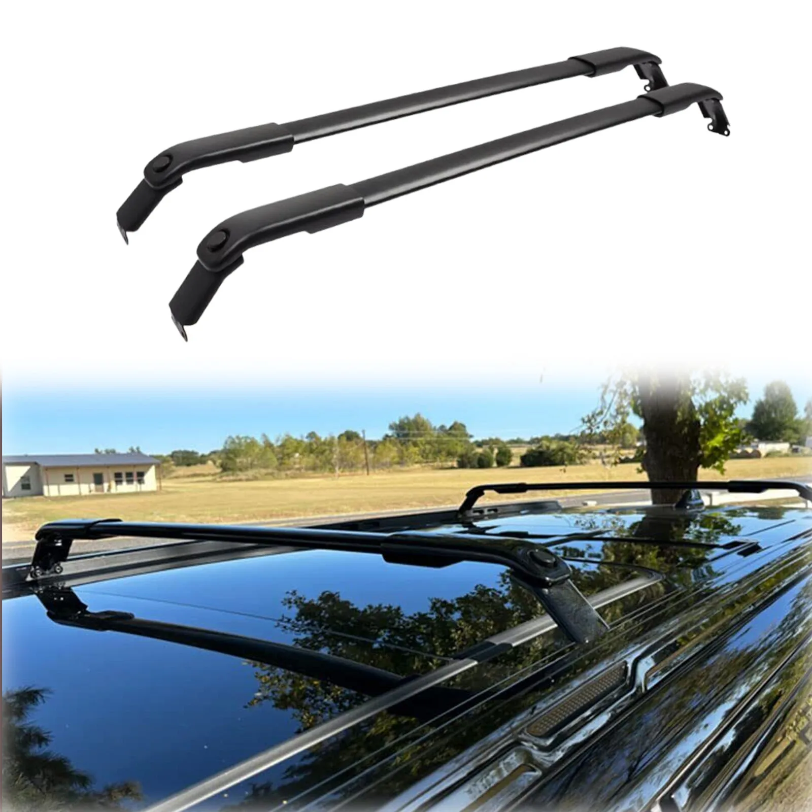 Roof Rack Cross Bars for Jeep Wagoneer/Grand Wagoneer 2022-2025 Black Luggage
Roof Rack Cross Bars for Jeep Wagoneer/Grand Wagoneer 2022-2025 Black Luggage