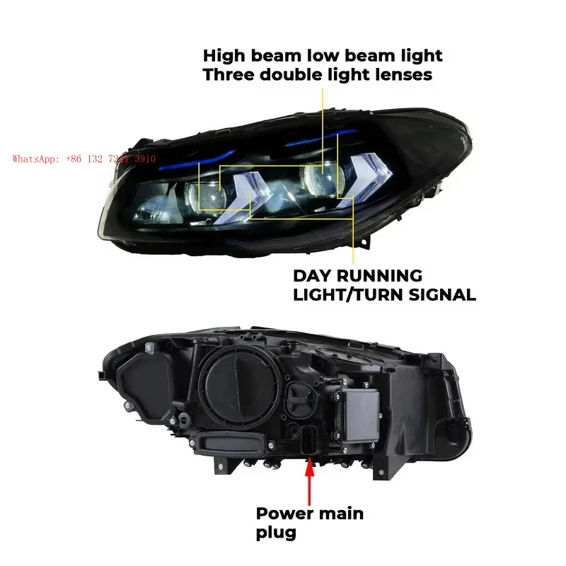 LED Headlights Headlamp Modified Front Lamp Clear Lens New Condition Accessories For 5 Series F10 F18 2011-2017 Factory direct
LED Headlights Headlamp Modified Front Lamp Clear Lens New Condition Accessories For 5 Series F10 F18 2011-2017 Factory direct