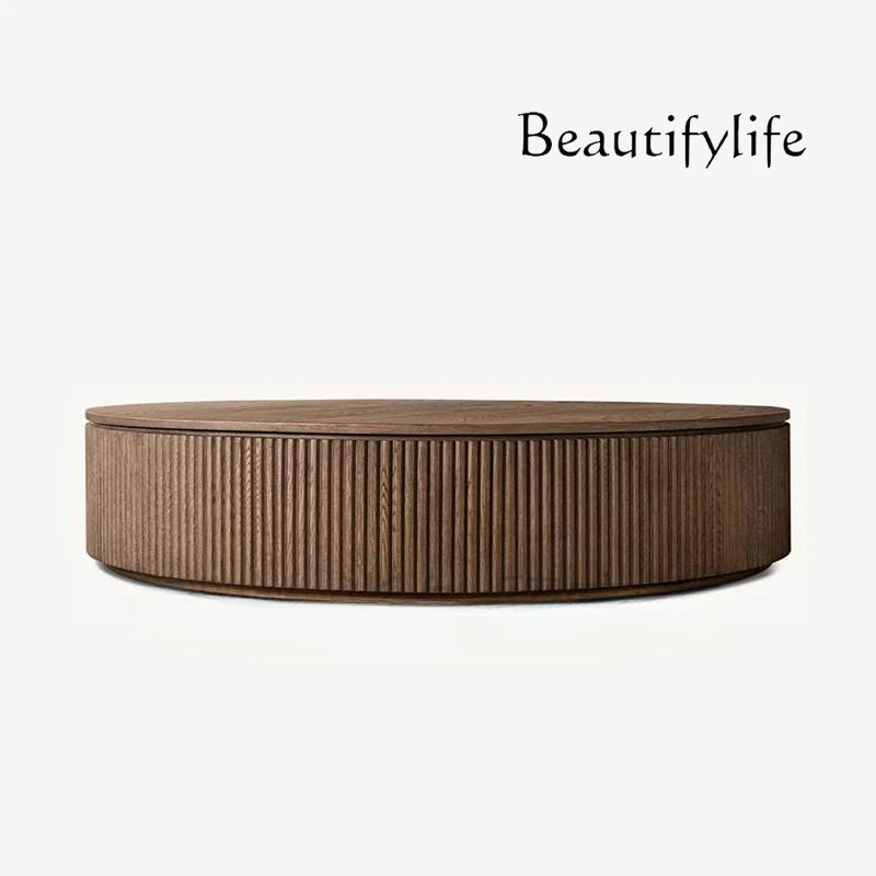 American Country Solid Wood round Coffee Table Light Luxury Senior Living Room B & B Villa Coffee Table
American Country Solid Wood round Coffee Table Light Luxury Senior Living Room B & B Villa Coffee Table