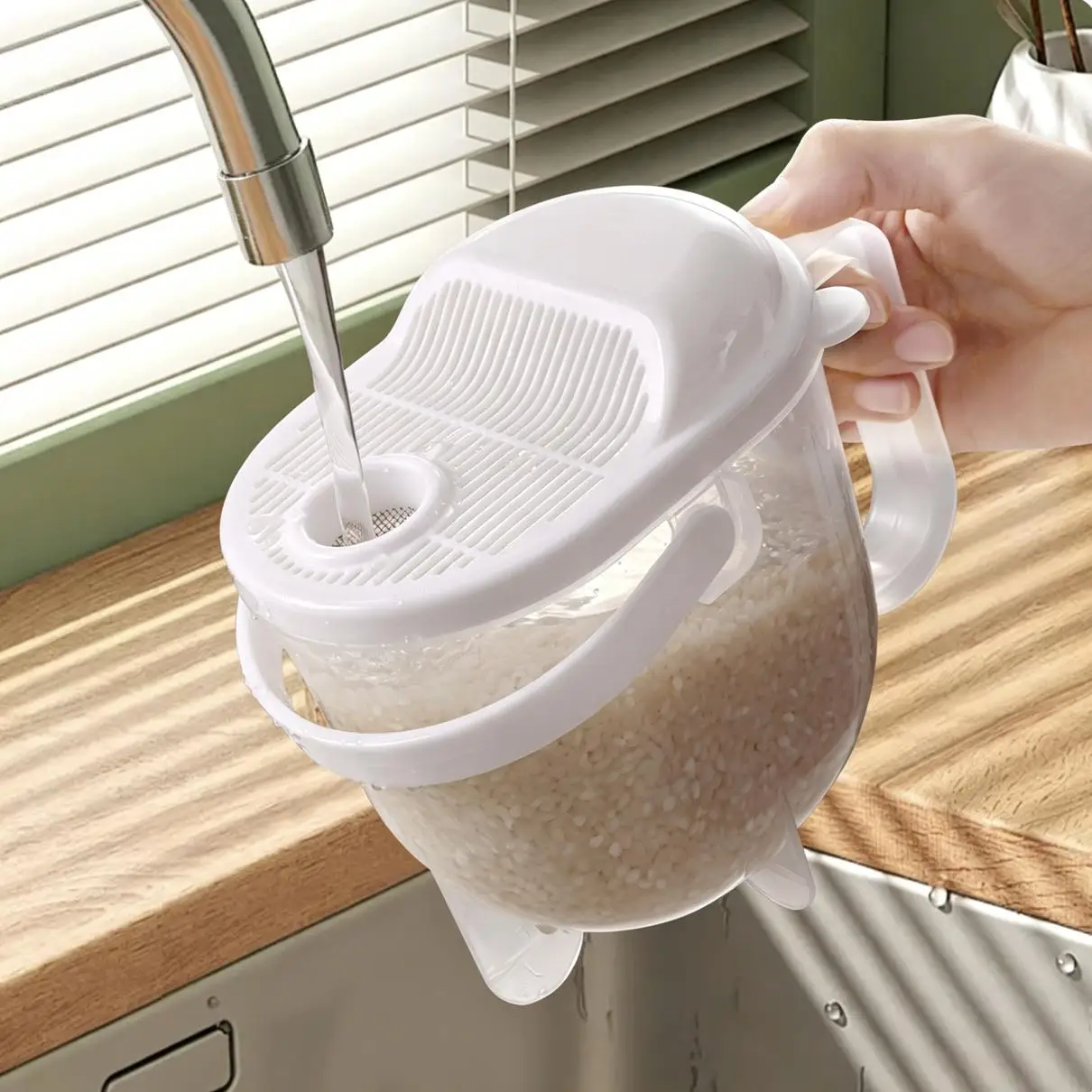 Draining Basket Strainer Colander for Cleaning Fruits Vegetables Rice Noodles, Kitchen Colander with Rinsing Function
Draining Basket Strainer Colander for Cleaning Fruits Vegetables Rice Noodles, Kitchen Colander with Rinsing Function