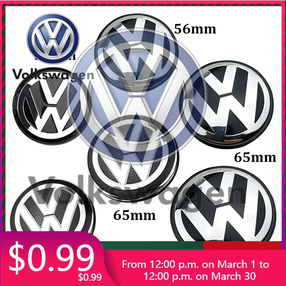 Car Sticker 4pcs Volkswagen Wheel Center Hub Caps 56mm 65mm 70mm wheel cover accessories for VW Golf 4 5 6 7 Polo Passat B5
Car Sticker 4pcs Volkswagen Wheel Center Hub Caps 56mm 65mm 70mm wheel cover accessories for VW Golf 4 5 6 7 Polo Passat B5