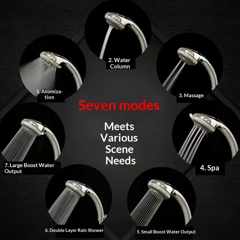 Adjustable Shower Head Easy To Use Stainless Steel Multifunction Bathroom Fixture 7 Modes Bathroom Accessories Home
Adjustable Shower Head Easy To Use Stainless Steel Multifunction Bathroom Fixture 7 Modes Bathroom Accessories Home