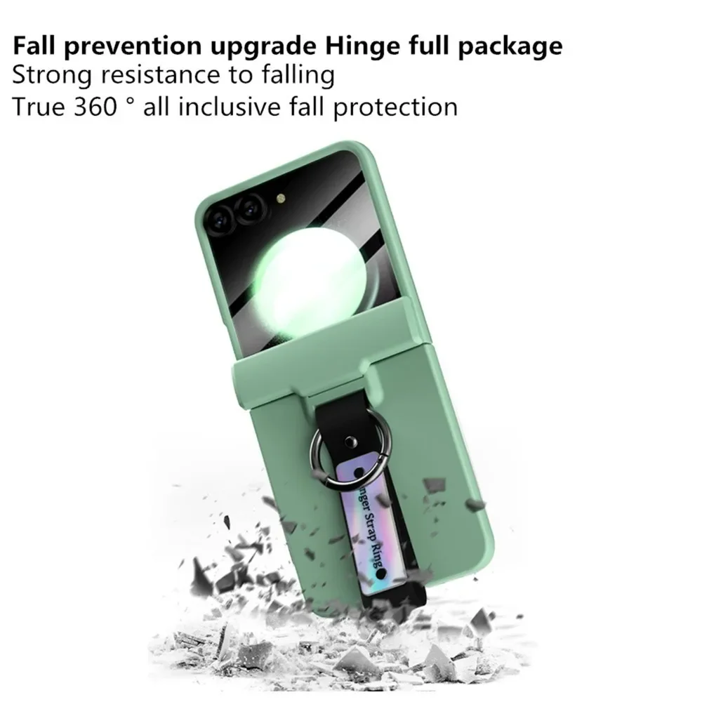 For Samsung Galaxy Z Flip 6 Case Colorful Skin Friendly Matte Folding Hinge Ring Bracelet With Mirror Film Shockproof Hard Cover
For Samsung Galaxy Z Flip 6 Case Colorful Skin Friendly Matte Folding Hinge Ring Bracelet With Mirror Film Shockproof Hard Cover