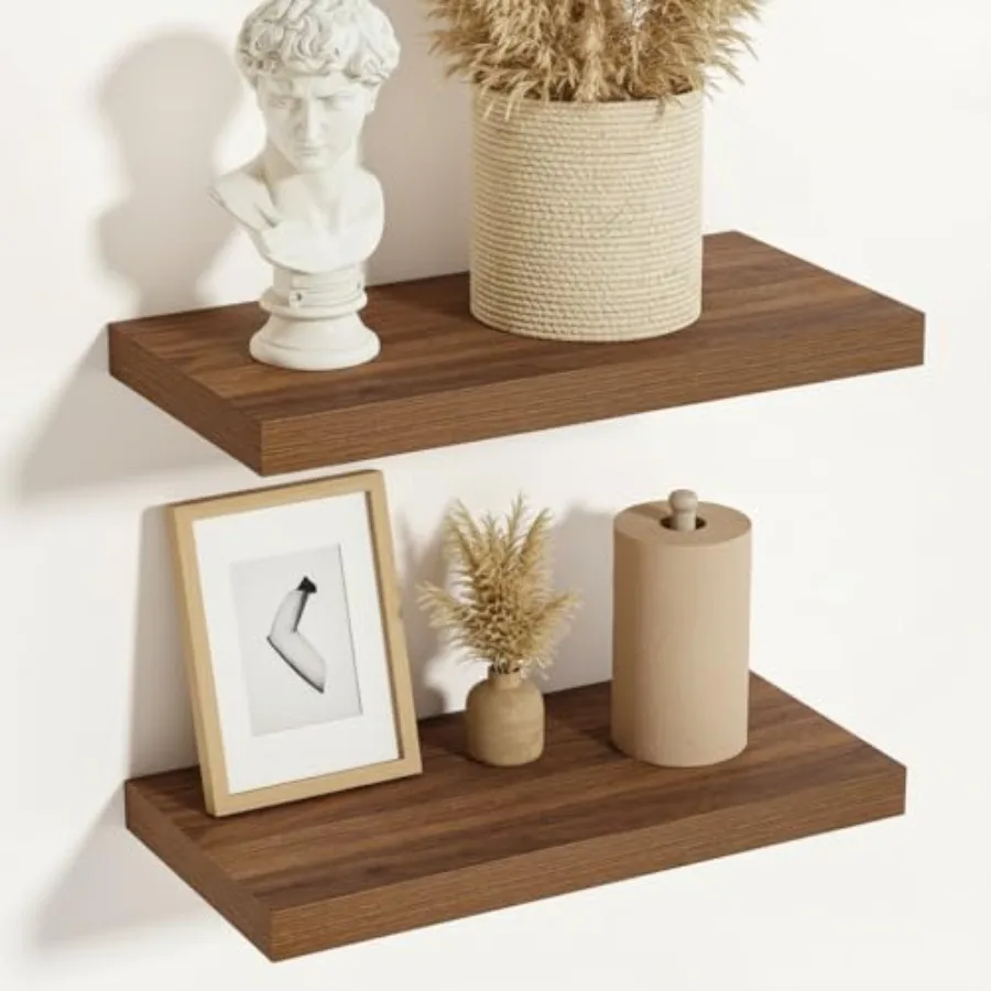 Rustic Floating Shelves for Wall 12 Inch Deep, 16" X 12" X 1.5" Floating Shelf, 2 Inch Thick Shelf for Living Room Bathroom Bed
Rustic Floating Shelves for Wall 12 Inch Deep, 16" X 12" X 1.5" Floating Shelf, 2 Inch Thick Shelf for Living Room Bathroom Bed