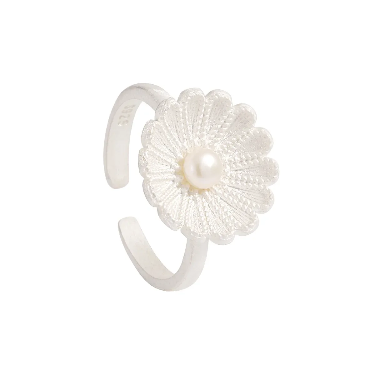 GXGlint 925 Sterling Silver Daisy Flower Ring with Open Design and Freshwater Pearl For Women Fine Jewelry
GXGlint 925 Sterling Silver Daisy Flower Ring with Open Design and Freshwater Pearl For Women Fine Jewelry