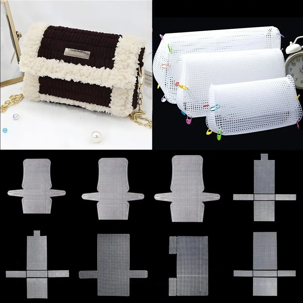 Plastic Weaving Plastic Mesh Cloth Handmade White Bags Making Grid Hook Craft Knitting Crochet Bags Plate Bag Accessories
Plastic Weaving Plastic Mesh Cloth Handmade White Bags Making Grid Hook Craft Knitting Crochet Bags Plate Bag Accessories