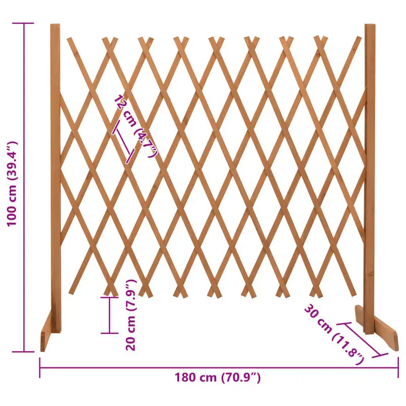 Garden Trellis Fence Orange 70.9"x39.4" Solid Firwood
Garden Trellis Fence Orange 70.9"x39.4" Solid Firwood