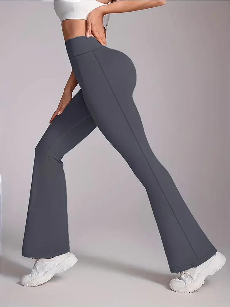 Женские эластичные расклешенные брюки для йоги с высокой талией, серые спортивные брюки с широкими штанинами, обеспечивающие контроль над животом, комфортные всесезонные леггинсы с защитой от скольжения
Женские эластичные расклешенные брюки для йоги с высокой талией, серые спортивные брюки с широкими штанинами, обеспечивающие контроль над животом, комфортные всесезонные леггинсы с защитой от скольжения