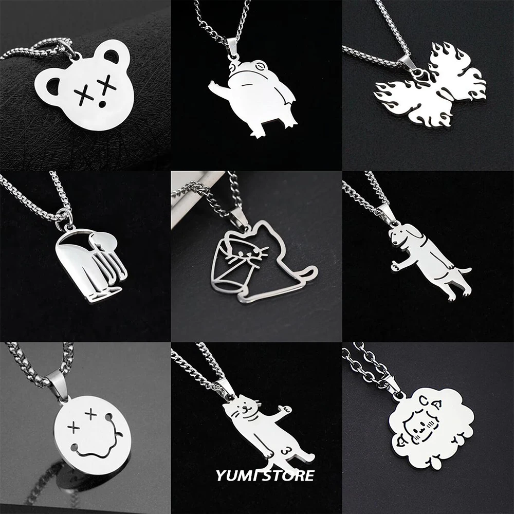 Titanium Steel Drinking Cat Necklace For Women Men Trend Funny Cute No Fade Pendant Sweater Chain Kpop Jewelry 2023 Couple Gift
Titanium Steel Drinking Cat Necklace For Women Men Trend Funny Cute No Fade Pendant Sweater Chain Kpop Jewelry 2023 Couple Gift