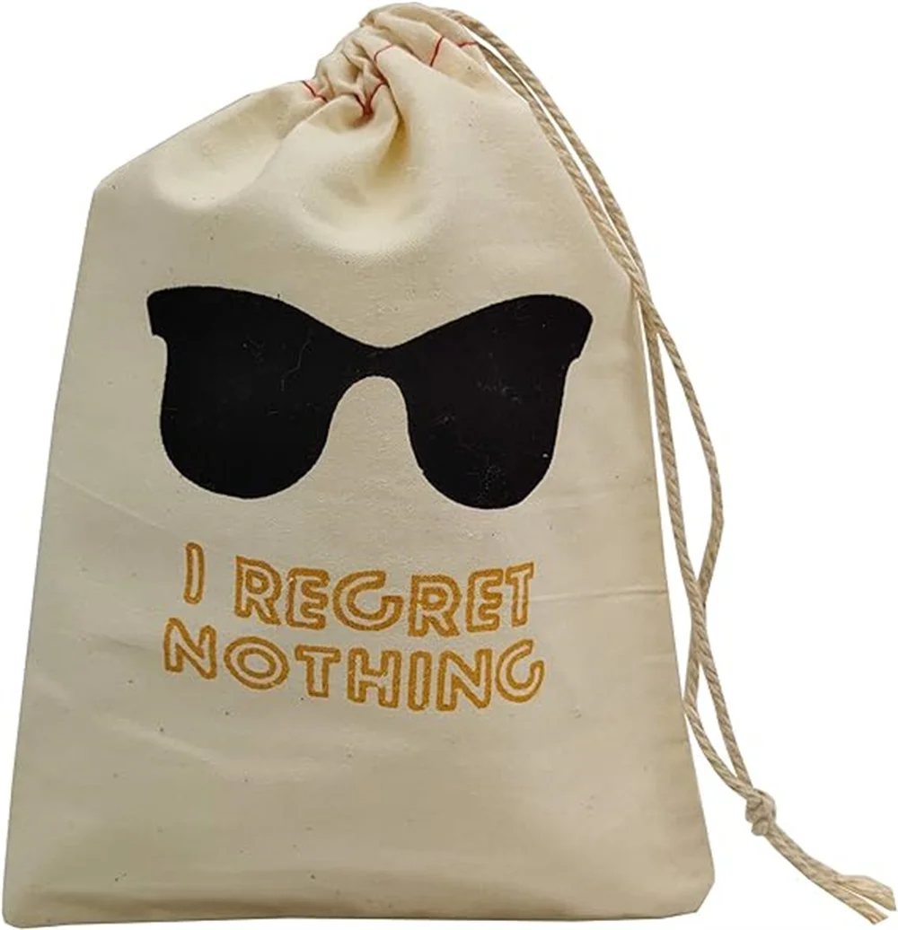20pcs Wedding Favor Cotton Bags With Drawstring Hangover Recovery Kit I Regret Nothing Bag Eyeglass Pouch Bags
20pcs Wedding Favor Cotton Bags With Drawstring Hangover Recovery Kit I Regret Nothing Bag Eyeglass Pouch Bags