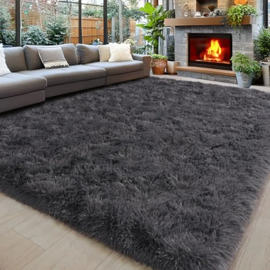 8x10 Area Rugs for Living Room, Ultra Soft Fluffy Shaggy Rug in Charcoal Grey Non-Slip Fuzzy Plush Carpet for Bedroom, Nursery,
8x10 Area Rugs for Living Room, Ultra Soft Fluffy Shaggy Rug in Charcoal Grey Non-Slip Fuzzy Plush Carpet for Bedroom, Nursery,